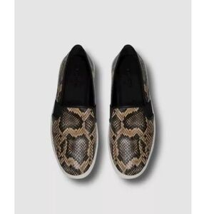 Vince Snakeskin Print Blair Slip-on Sneakers